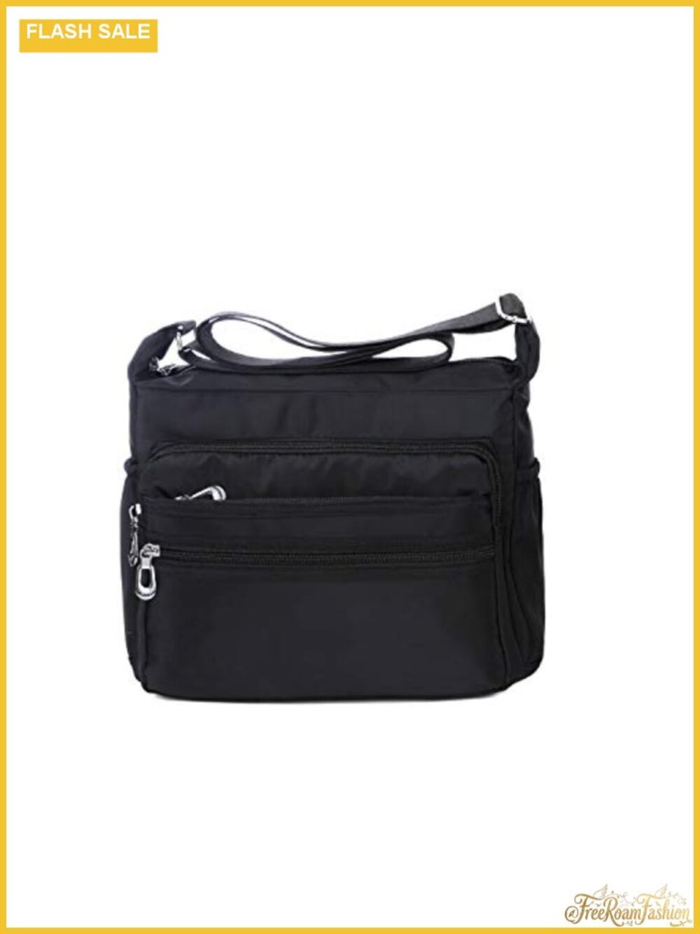 Waterproof Nylon Crossbody Bag Multi Pockets Travel Purse